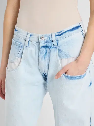 Maison Margiela Women's Boyfriend Acid Wash Jeans | Thumbnail 5