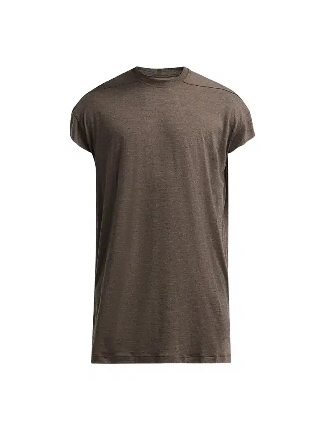 Men's Jumbo Wool-Silk Crewneck T-Shirt - Dark Dust