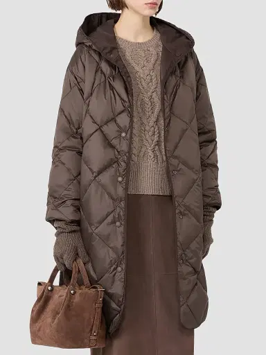 Weekend Max Mara Women's Reversible Down Coat in Technical Twill | Thumbnail 3 Weekend Max Mara Women's Reversible Down Coat in Technical Twill | Thumbnail 3