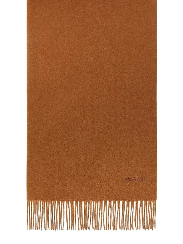 Max Mara Women's Cashmere Logo Stole - Tobacco