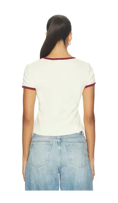 DAYDREAMER Great Smoky Mtns Contrast Slim Ringer Tee | Thumbnail 3