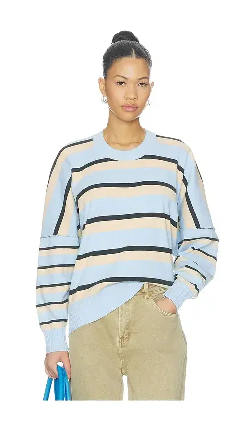 Free People Stripe Muse Pullover
