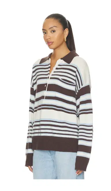 GOOD AMERICAN The Oversized Rugby Sweater | Thumbnail 2