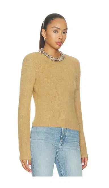 Self-Portrait Brown Beaded Trim Knit Jumper | Thumbnail 2