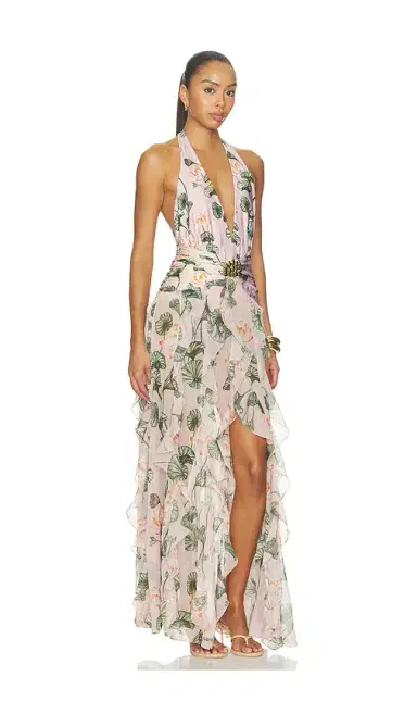 PatBo Lotus Plunge Maxi Dress | Thumbnail 2 PatBo Lotus Plunge Maxi Dress | Thumbnail 2