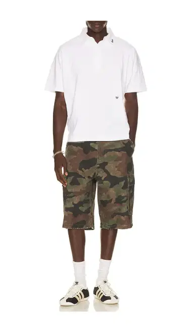 Rhude Short Sleeve Jersey Polo Shirt | Thumbnail 3