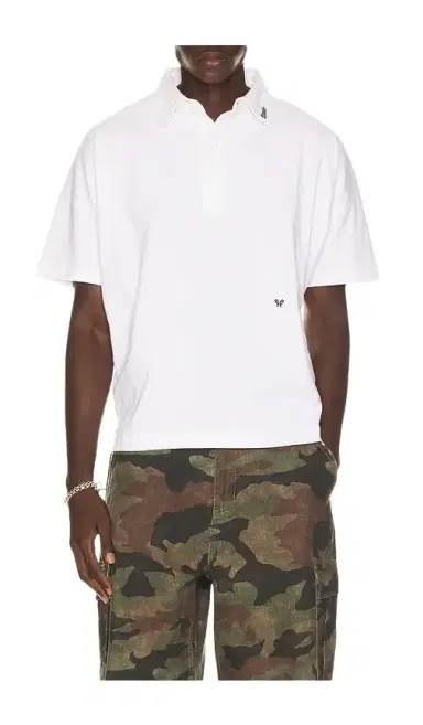 Rhude Short Sleeve Jersey Polo Shirt | Thumbnail 1