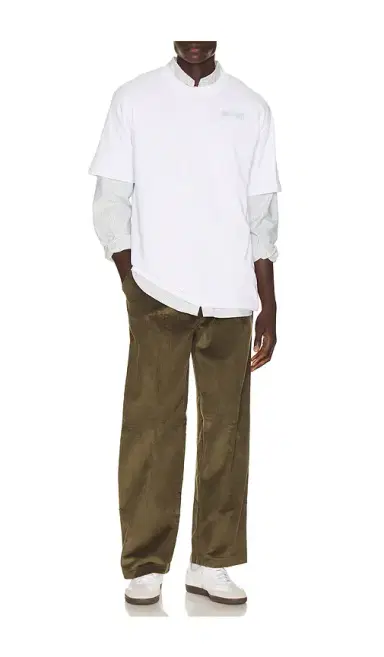 House of Sunny Wide Leg Pleated Cord Trousers | Thumbnail 4