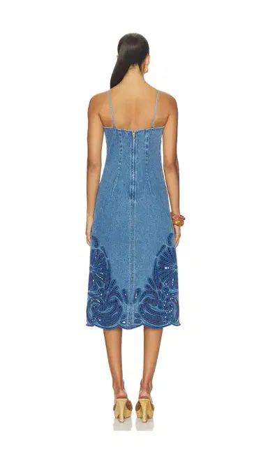Ulla Johnson The Jane Eyelet Denim Dress | Thumbnail 3