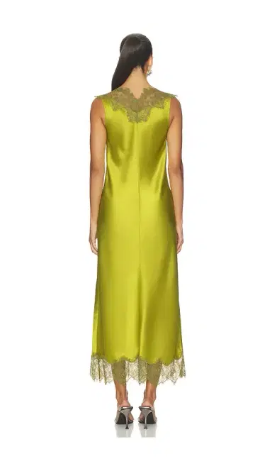 SIMONMILLER Bea Satin Lace Midi Dress | Thumbnail 3 SIMONMILLER Bea Satin Lace Midi Dress | Thumbnail 3