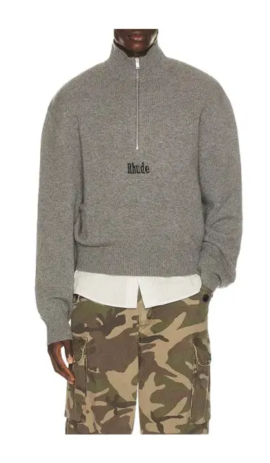 Rhude Quarter Zip Knit Top | Thumbnail 1
