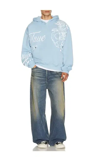 True Religion Tiger Script Boxy Hoodie | Thumbnail 3