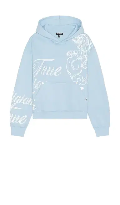 True Religion Tiger Script Boxy Hoodie | Thumbnail 4