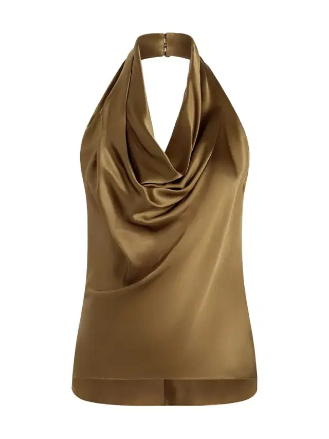 Adam Lippes Cusette Silk Halter Top