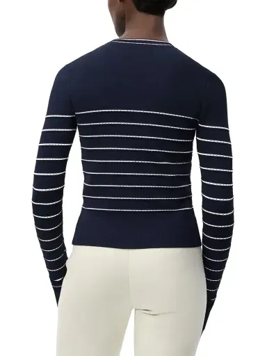 Adam Lippes Faye Striped Cardigan | Thumbnail 5 Adam Lippes Faye Striped Cardigan | Thumbnail 5