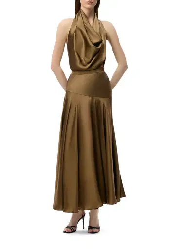 Adam Lippes Thea Silk Midi Skirt | Thumbnail 3 Adam Lippes Thea Silk Midi Skirt | Thumbnail 3