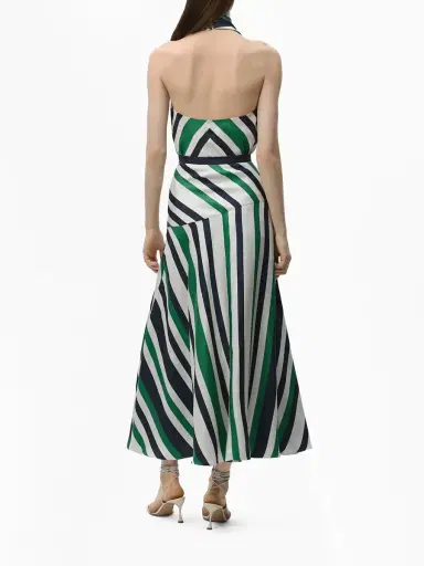 Adam Lippes Thea Striped Silk Midi Skirt | Thumbnail 5 Adam Lippes Thea Striped Silk Midi Skirt | Thumbnail 5