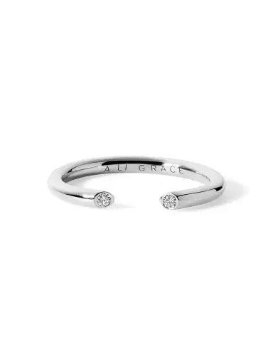 aligrace White Gold Tina Ring with Diamonds | Thumbnail 1