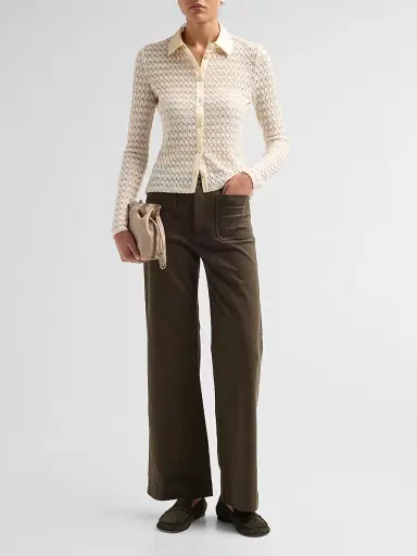 Frame Women's Bubble-Stitch Shirt | Thumbnail 2 Frame Women's Bubble-Stitch Shirt | Thumbnail 2