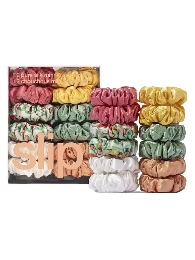Slip Women's Slip Pure Silk 12-Piece Mini Scrunchies Set - Classic - Italian Summer
