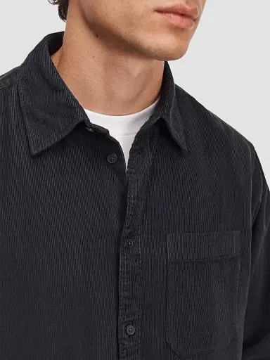 rag & bone Men's Relaxed Corduroy Shirt - Black | Thumbnail 5