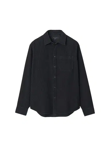 rag & bone Men's Relaxed Corduroy Shirt - Black | Thumbnail 1