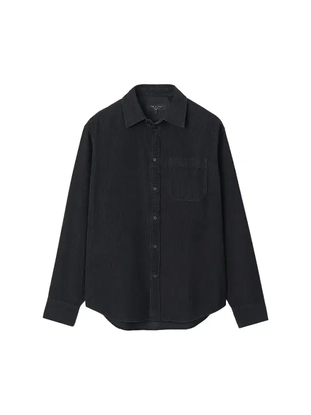 rag & bone Men's Relaxed Corduroy Shirt - Black