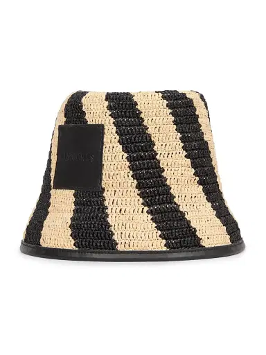 Jacquemus Men's Le Bob Soli Woven Hat - Black Natural | Thumbnail 2