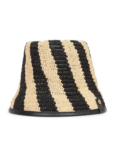 Jacquemus Men's Le Bob Soli Woven Hat - Black Natural | Thumbnail 3