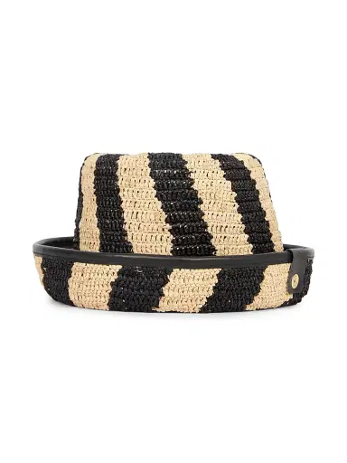 Jacquemus Men's Le Bob Soli Woven Hat - Black Natural | Thumbnail 5