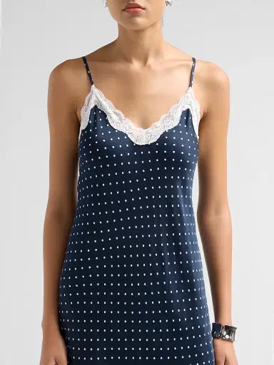 Papinelle Women's Annabelle Satin & Lace Mini Slip Nightgown | Thumbnail 5 Papinelle Women's Annabelle Satin & Lace Mini Slip Nightgown | Thumbnail 5