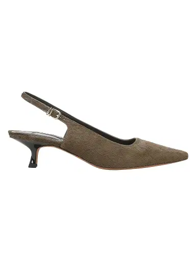 Vince Women's Sabra II 45MM Calf-Hair Slingback Kitten Heels - Cypress | Thumbnail 1