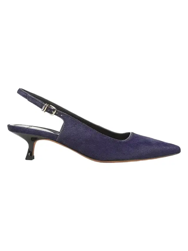 Vince Women's Sabra II 45MM Calf-Hair Slingback Kitten Heels - Ultramarine