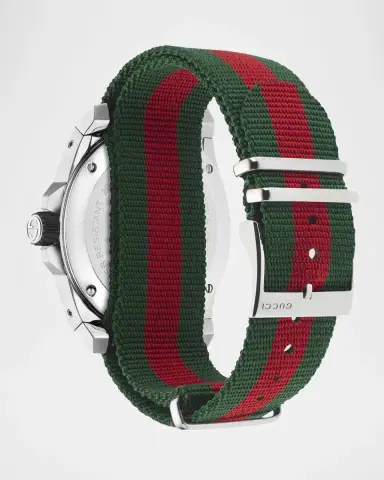 Gucci 45mm Dive Watch w/ Nylon Web Strap | Thumbnail 2