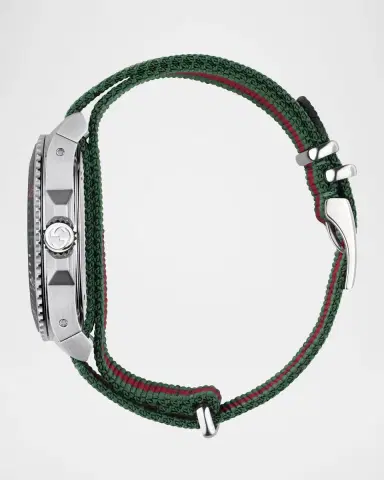 Gucci 45mm Dive Watch w/ Nylon Web Strap | Thumbnail 3