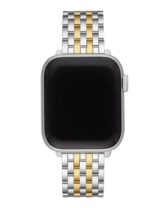 Michele 7-Link Stainless Steel Bracelet for Apple Watch, Gold/Silver