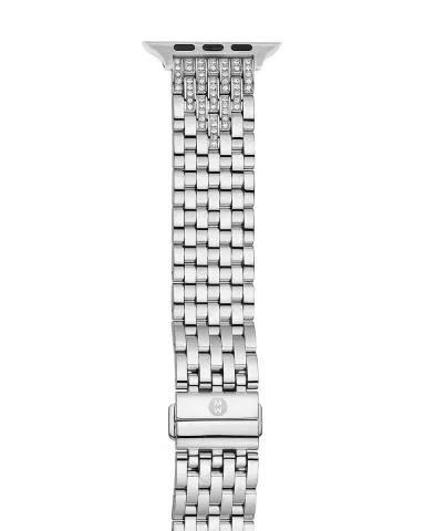 Michele 7-Link Stainless Steel Diamond Bracelet for Apple Watch | Thumbnail 2 Michele 7-Link Stainless Steel Diamond Bracelet for Apple Watch | Thumbnail 2