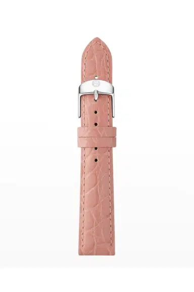 Michele 16mm Embossed Crocodile Pattern Calf Leather Watch Strap | Thumbnail 4 Michele 16mm Embossed Crocodile Pattern Calf Leather Watch Strap | Thumbnail 4