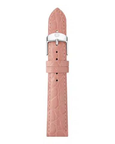 Michele 16mm Embossed Crocodile Pattern Calf Leather Watch Strap | Thumbnail 1 Michele 16mm Embossed Crocodile Pattern Calf Leather Watch Strap | Thumbnail 1