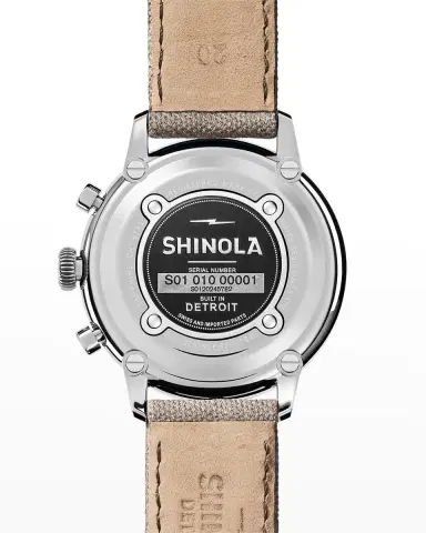 Shinola Men's The Traveler Chrono Canvas Watch, 42mm | Thumbnail 4