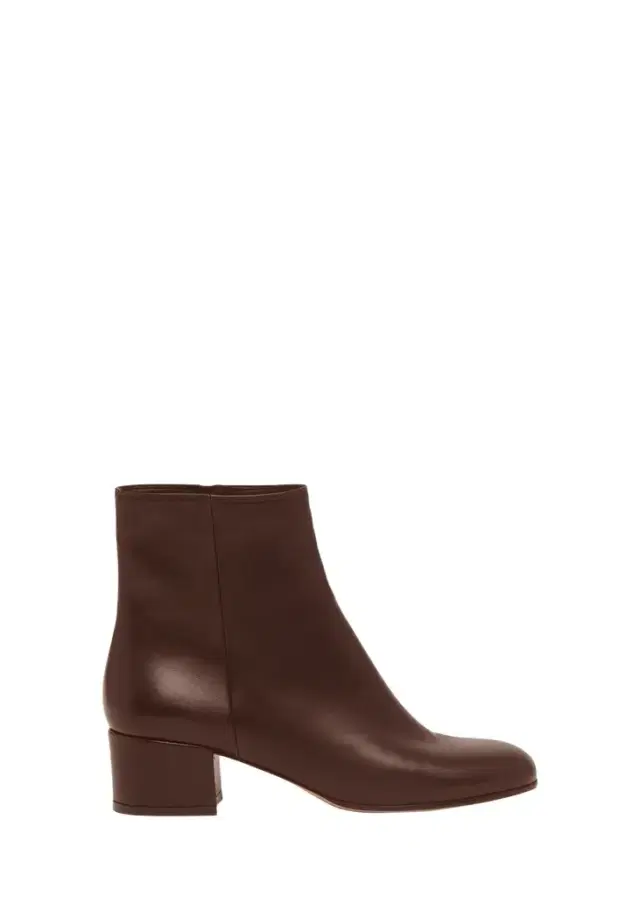 Gianvito Rossi Leather Zip Ankle Booties