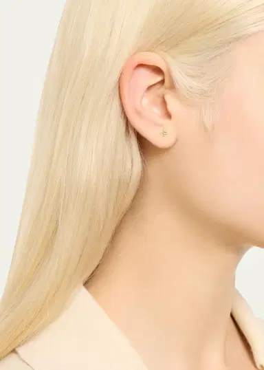Alison Lou 14K Yellow Gold Snake Stud Earring, Single | Thumbnail 2