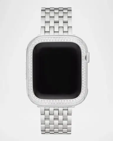 Michele Diamond Jacket for Apple Watch in Stainless Steel, 40mm | Thumbnail 2