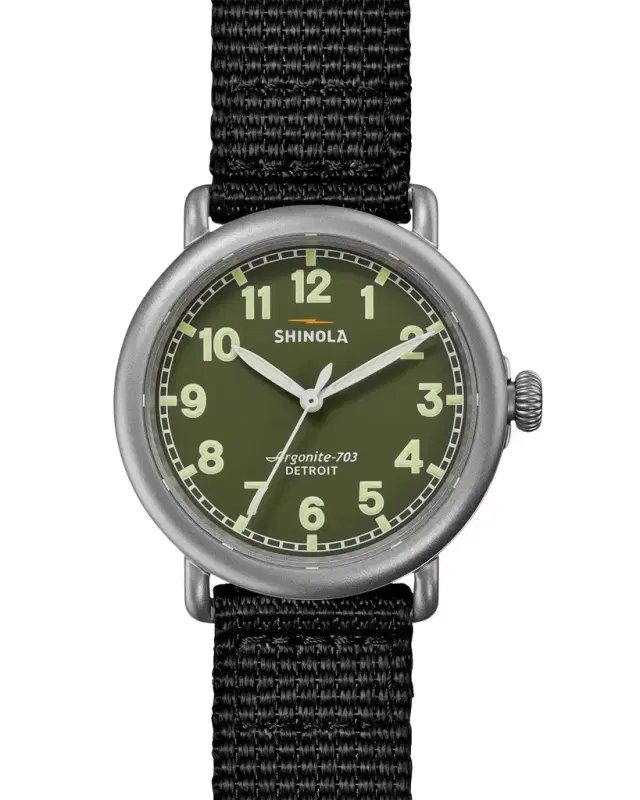 Shinola Men's Runwell 3H Nylon Field Watch, 41mm