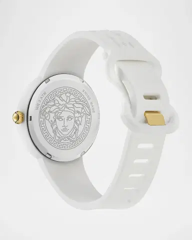 Versace Unisex Medusa Pop White Silicone Watch, 39mm | Thumbnail 3