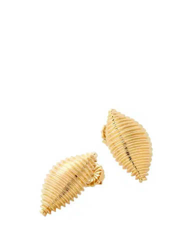 Alison Lou 14K Yellow Gold Large Shell Earrings | Thumbnail 2