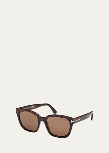 Tom Ford Haylay Acetate Rectangle Sunglasses | Thumbnail 3