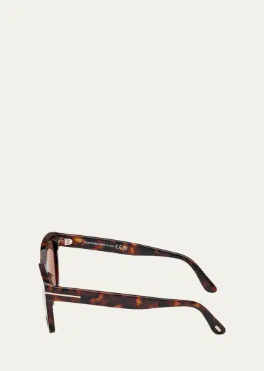 Tom Ford Haylay Acetate Rectangle Sunglasses | Thumbnail 4