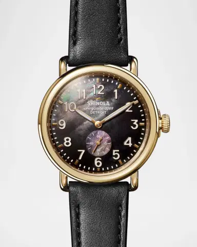 Shinola Runwell Sub Second PVD Gold Bracelet Watch, 41mm | Thumbnail 3