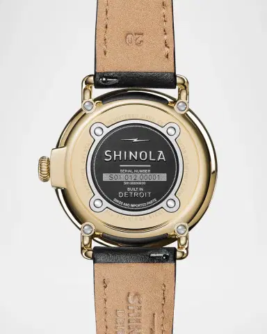 Shinola Runwell Sub Second PVD Gold Bracelet Watch, 41mm | Thumbnail 4